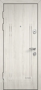 Входная дверь светлая с экошпонированной поверхностью в светлом цвете №4 внутренняя - фото