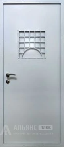 Металлическая дверь входная с защитной решеткой для кассы №4 внутренняя - фото