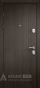 Входная дверь в квартиру Венге с ригельным замком №15 внутренняя - фото