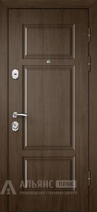 Входная дверь в итальянском стиле с зеркалом №133 внешняя - фото