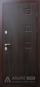 Дверь с шумотеплоизоляцией и покрытием винорит имитирующим древесину №11 внешняя - фото