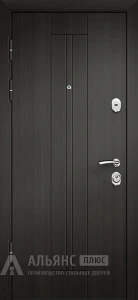 Зимняя дверь с резными элементами №34 внутренняя - фото