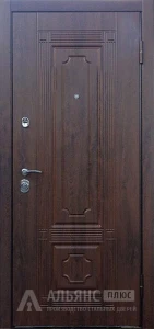 Утепленная дверь с зеркалом на усиленных подшипниках №17 внешняя - фото