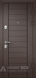 Входная шумоизоляционная дверь для таунхауса с термо-заполнением №21 внешняя - фото