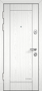 Утепленная тамбурная входная дверь с порошковым напылением для кирпичного дома №32 внутренняя - фото