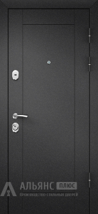 Входная дверь White в белой эмали №32 внешняя - фото