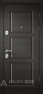 Недорогая глухая дверь с утеплением №50 внешняя - фото