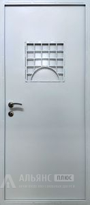 Металлическая дверь входная с защитной решеткой для кассы №4 внутренняя - фото