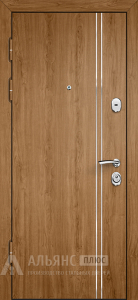 Входная дверь в хрущевку с гладкой панелью цвета антрацит №5 внутренняя - фото