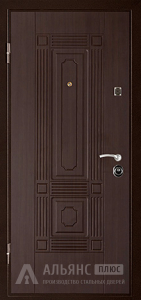 Входная дверь цвета венге на заказ №5 внутренняя - фото