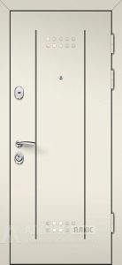 Квартирная дверь от посторонних звуков с усиленными петлями и покрытием Эмаль №8 внешняя - фото