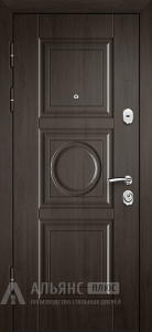 Классическая черная дверь с молдингом №27 внутренняя - фото