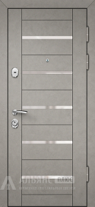 Входная дверь с атмосферостойким покрытием и цветом светло серый №1 внешняя - фото
