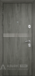 Входная стальная дверь Антрацит с глухим полотном №50 внутренняя - фото