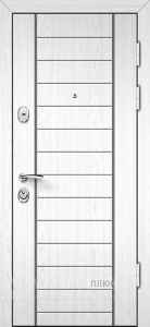 Входная шумоизоляционная дверь антик серебро с улучшенной защитой от посторонних звуков №25 внешняя - фото