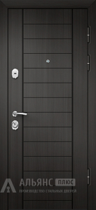 Дешевая квартирная дверь Блэк софт №36 внешняя - фото