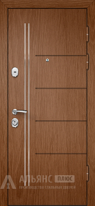 Сварная дверь с тремя петлями для квартиры домов хрущевской постройки №15 внешняя - фото