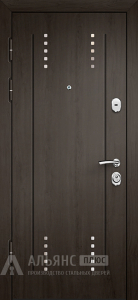 Входная дверь в хрущевку серая шагрень с утеплением из минеральной ваты №25 внутренняя - фото