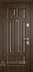 Входная дверь лабиринт Лофт черного цвета №15 внутренняя - фото