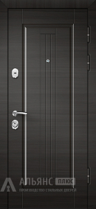 Усиленная входная дверь стандартного размера с минеральной плитой №14 внешняя - фото