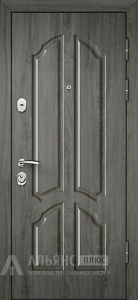 Утепленная входная дверь Антрацит №54 внешняя - фото