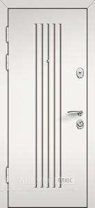 Входная шумоизоляционная дверь антик серебро с улучшенной защитой от посторонних звуков №25 внутренняя - фото