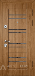 Надежная термо-дверь с зеркалом утеплитель пенополистирол №116 внешняя - фото