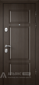 Дверь входная металлическая премиум класса с зеркалом в полный рост  №26 внешняя - фото