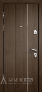 Контурная дверь в цвете внешней панели медный антик и плотным прилеганием к коробу №22 внутренняя - фото