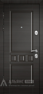 Черная термо-дверь лабиринт с контуром уплотнения №8 внутренняя - фото