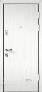 Гладкая входная дверь в сталинку №4 внешняя - фото