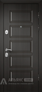 Термо-дверь (минвата) Антрацит с шумоизоляцией №42 внешняя - фото