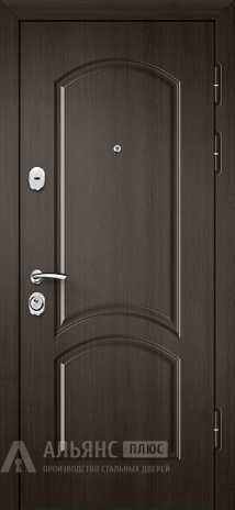 Фото «Дверь в квартиру с зеркалом в цвете венге №3»