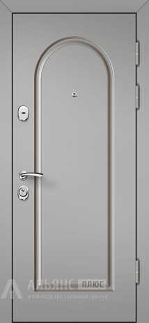 Фото «Входная дверь с отделкой МДФ с зеркалом внутри №17»