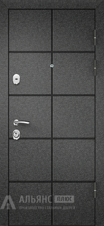 Фото «Правая входная дверь для квартиры с зеркалом в цвете Венге №124»