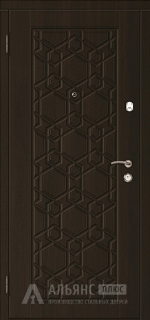 Фото 2 «Бежевая металлическая дверь с фрезеровкой снаружи в наличии №7»