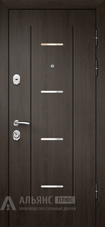 Фото «Входная дверь для квартиры с зеркалом 2х контурная №22»