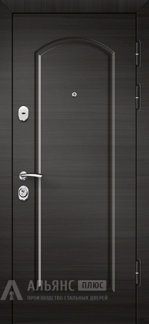 Фото «Входная дверь чёрная с зеркалом и звукоизоляцией  №13»